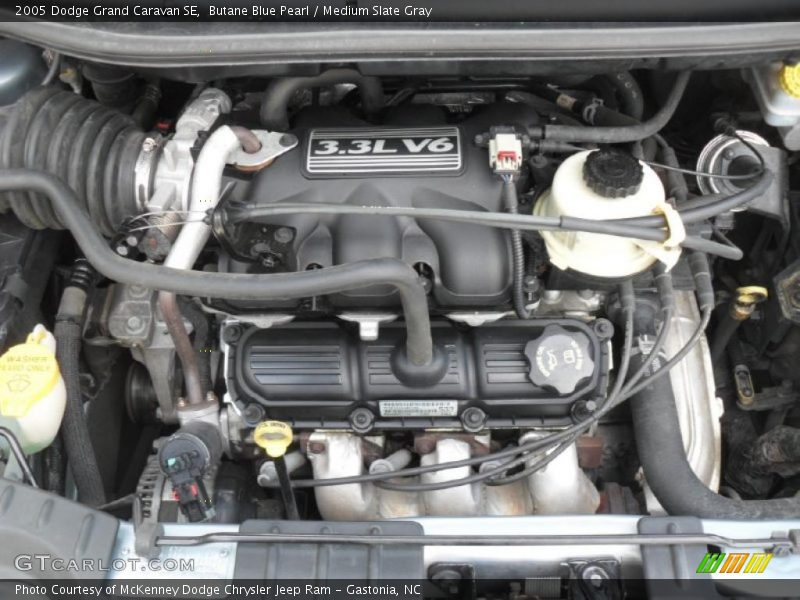 Butane Blue Pearl / Medium Slate Gray 2005 Dodge Grand Caravan SE
