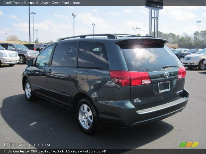 Aspen Green Pearl / Stone 2005 Toyota Sienna LE