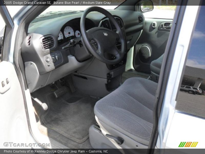 Butane Blue Pearl / Medium Slate Gray 2005 Dodge Grand Caravan SE