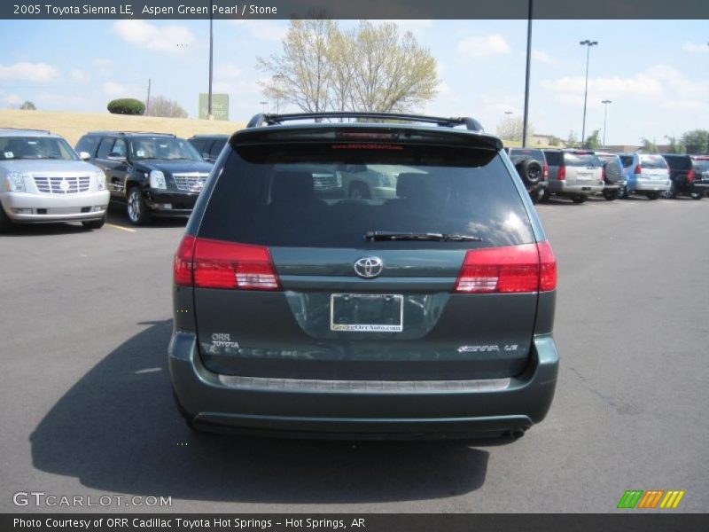 Aspen Green Pearl / Stone 2005 Toyota Sienna LE