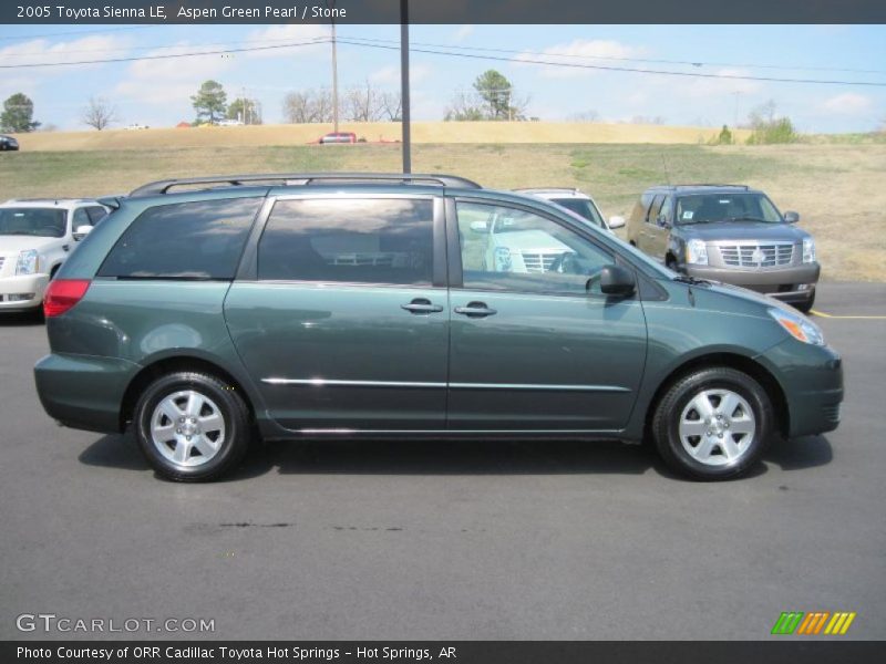 Aspen Green Pearl / Stone 2005 Toyota Sienna LE