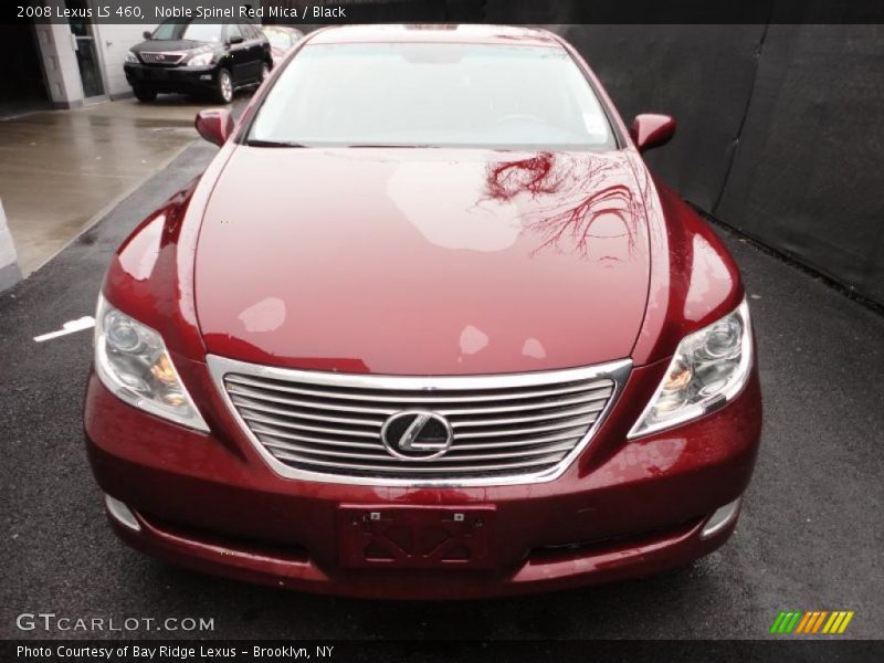 Noble Spinel Red Mica / Black 2008 Lexus LS 460