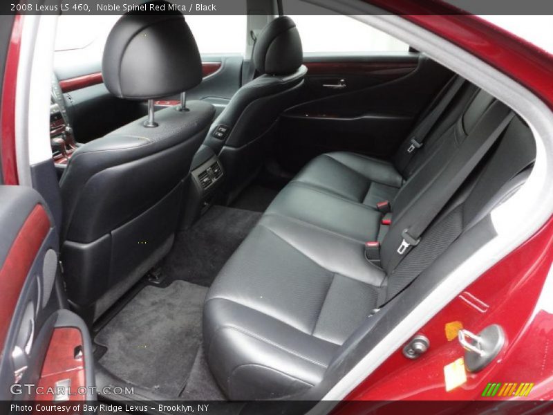 Noble Spinel Red Mica / Black 2008 Lexus LS 460