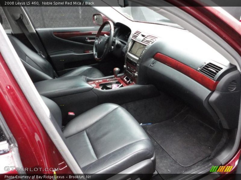 Noble Spinel Red Mica / Black 2008 Lexus LS 460