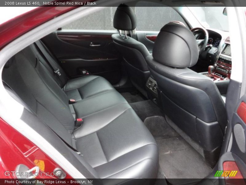 Noble Spinel Red Mica / Black 2008 Lexus LS 460