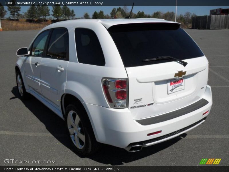 Summit White / Ebony 2008 Chevrolet Equinox Sport AWD
