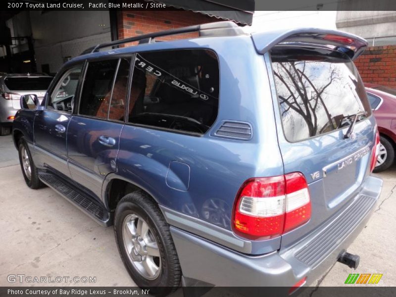 Pacific Blue Metallic / Stone 2007 Toyota Land Cruiser