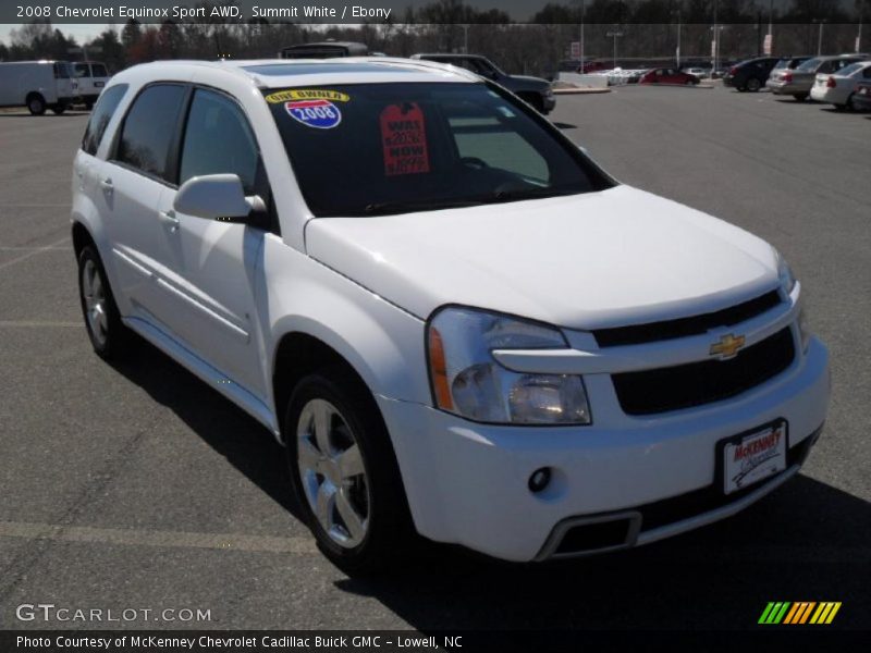 Summit White / Ebony 2008 Chevrolet Equinox Sport AWD