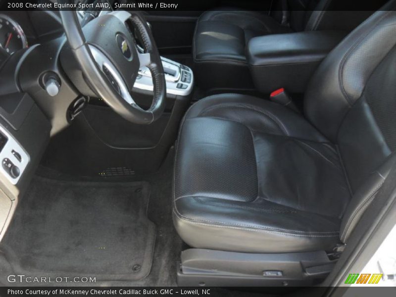  2008 Equinox Sport AWD Ebony Interior