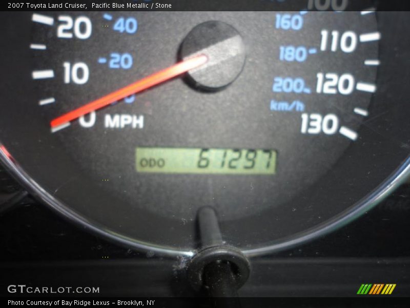 Pacific Blue Metallic / Stone 2007 Toyota Land Cruiser