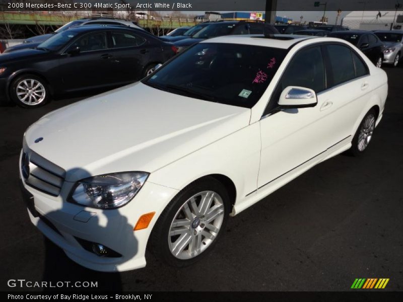 Arctic White / Black 2008 Mercedes-Benz C 300 4Matic Sport