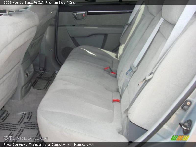 Platinum Sage / Gray 2008 Hyundai Santa Fe GLS