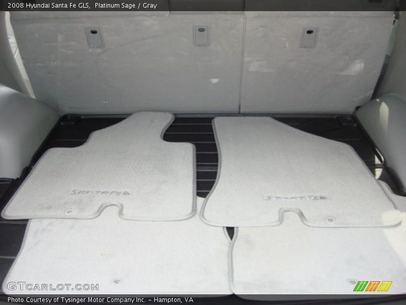 Platinum Sage / Gray 2008 Hyundai Santa Fe GLS