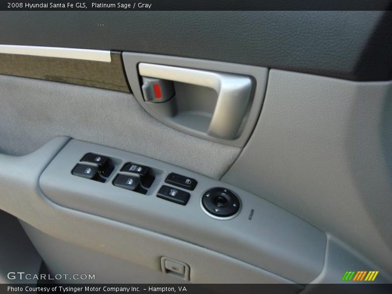 Platinum Sage / Gray 2008 Hyundai Santa Fe GLS