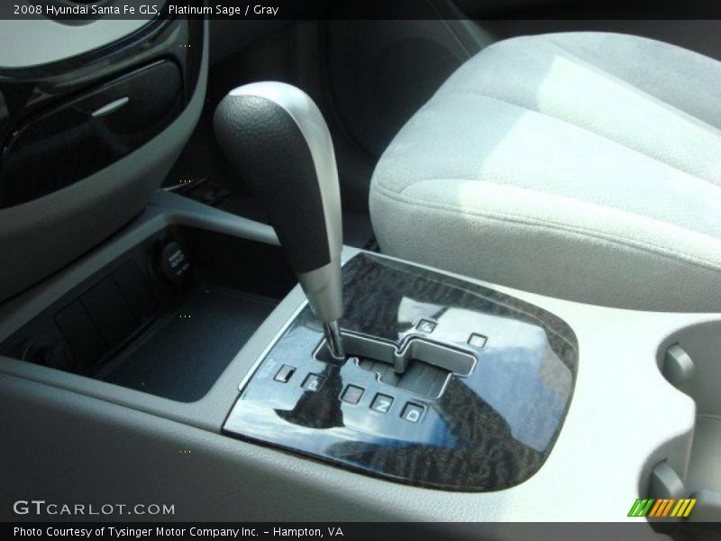Platinum Sage / Gray 2008 Hyundai Santa Fe GLS