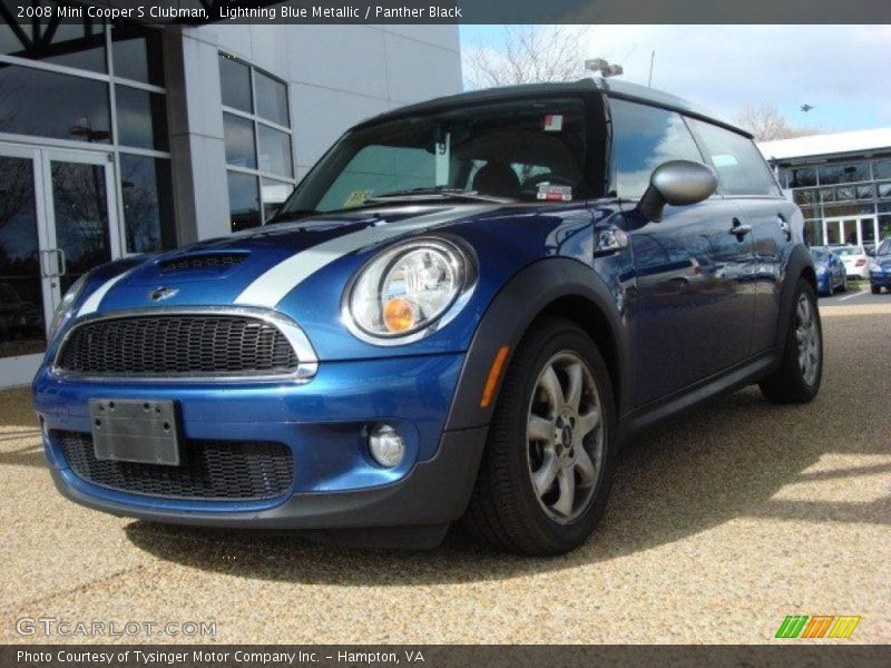 Lightning Blue Metallic / Panther Black 2008 Mini Cooper S Clubman
