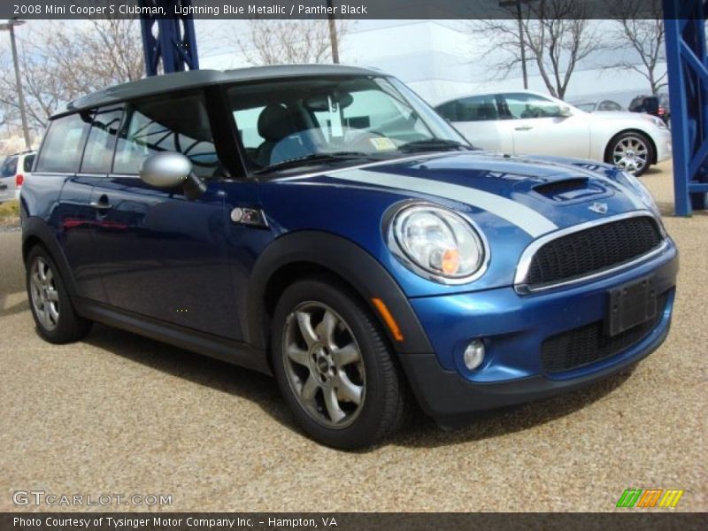 Lightning Blue Metallic / Panther Black 2008 Mini Cooper S Clubman