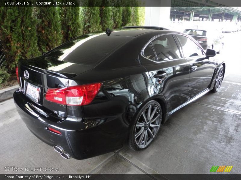 Obsidian Black / Black 2008 Lexus IS F