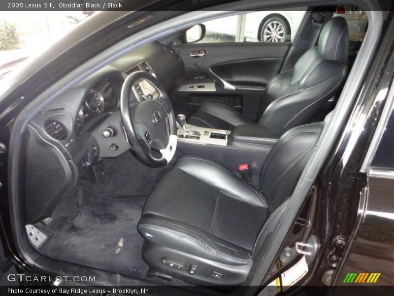  2008 IS F Black Interior