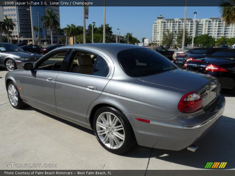 Lunar Grey / Champagne 2008 Jaguar S-Type 3.0