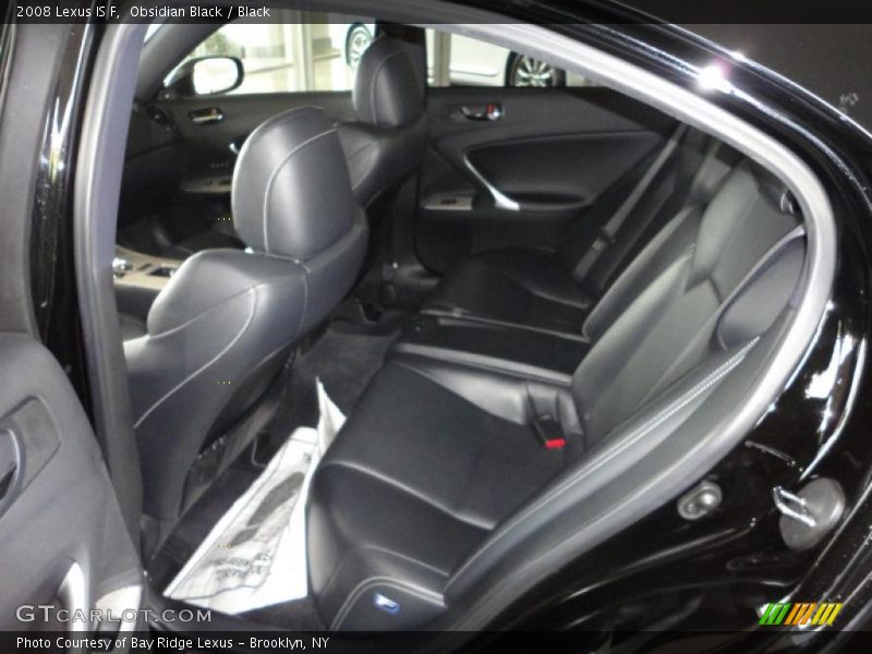  2008 IS F Black Interior