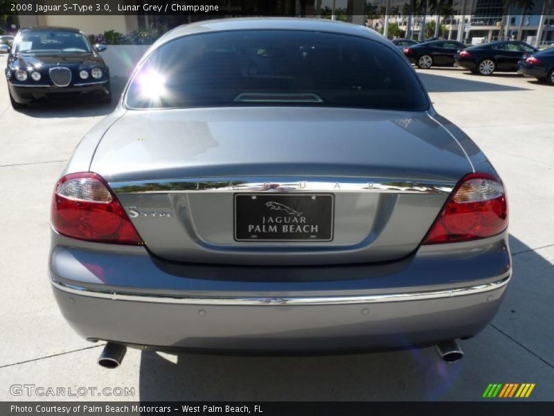 Lunar Grey / Champagne 2008 Jaguar S-Type 3.0