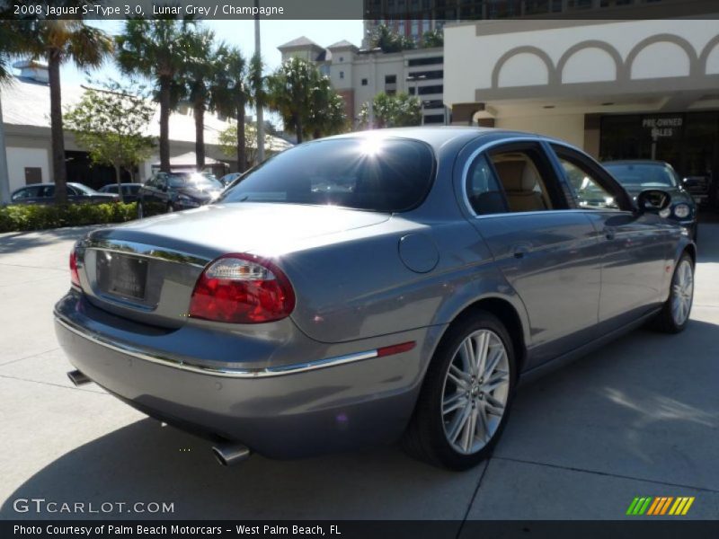 Lunar Grey / Champagne 2008 Jaguar S-Type 3.0