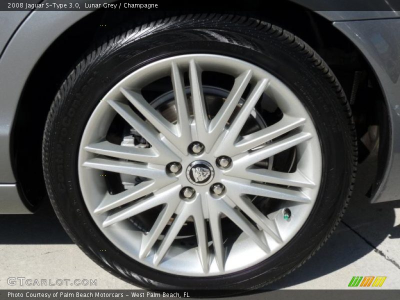 Lunar Grey / Champagne 2008 Jaguar S-Type 3.0