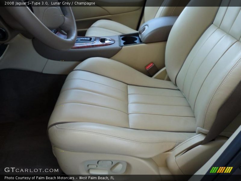 Lunar Grey / Champagne 2008 Jaguar S-Type 3.0