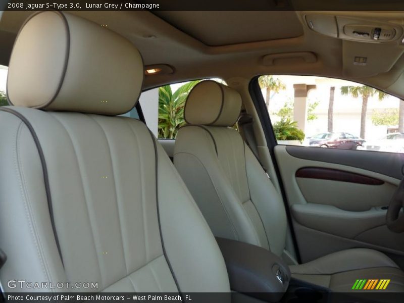 Lunar Grey / Champagne 2008 Jaguar S-Type 3.0