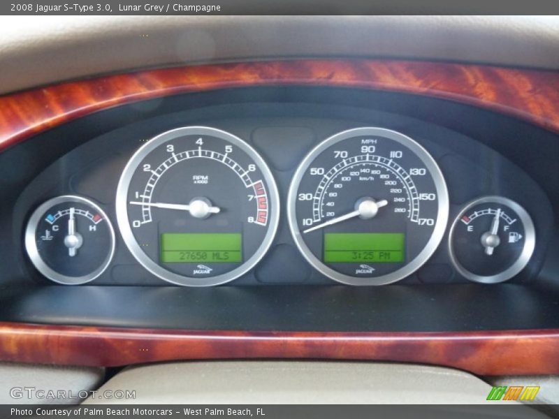 Lunar Grey / Champagne 2008 Jaguar S-Type 3.0