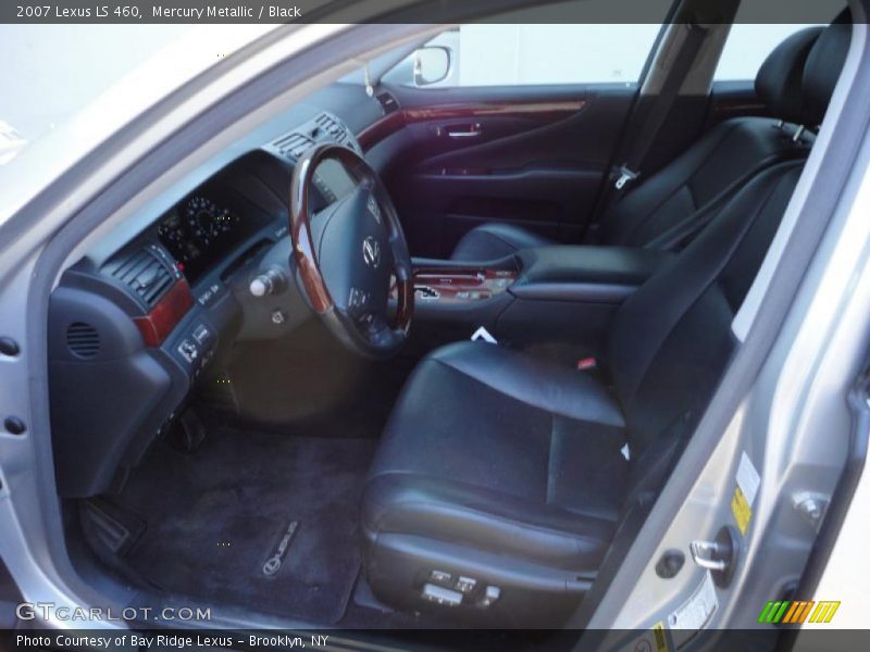 Mercury Metallic / Black 2007 Lexus LS 460