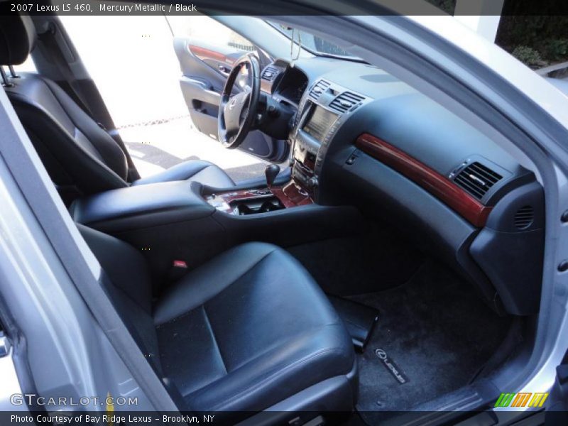 Mercury Metallic / Black 2007 Lexus LS 460