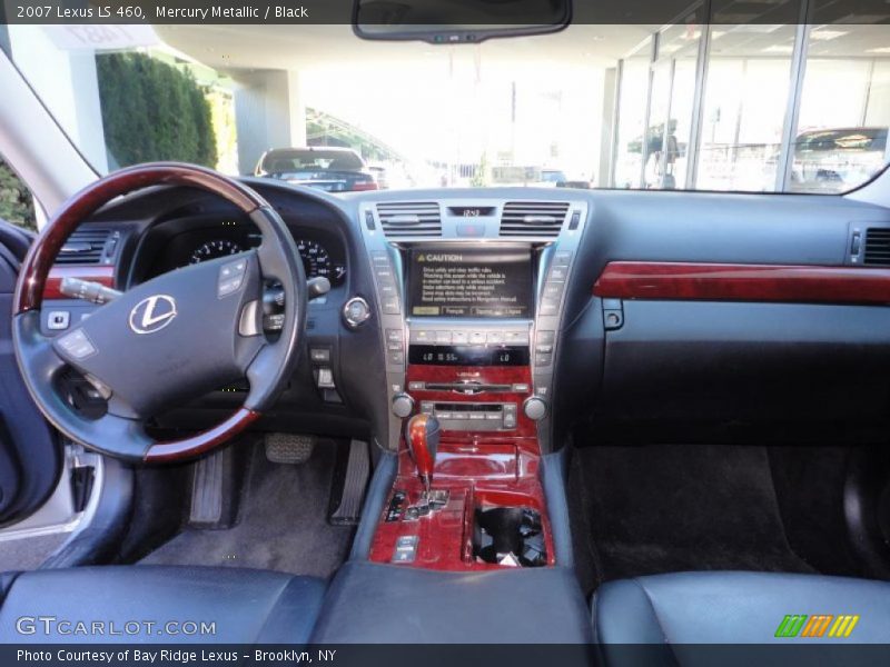 Mercury Metallic / Black 2007 Lexus LS 460
