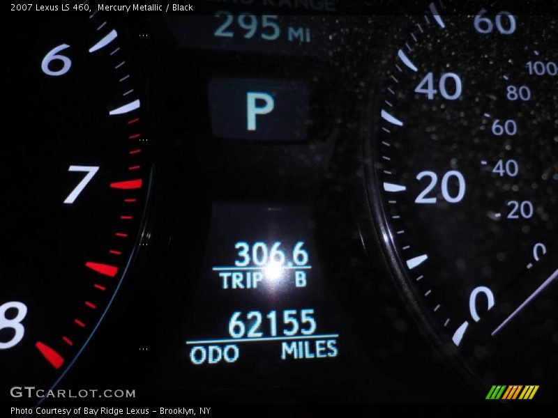 Mercury Metallic / Black 2007 Lexus LS 460