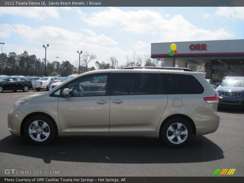 Sandy Beach Metallic / Bisque 2011 Toyota Sienna LE