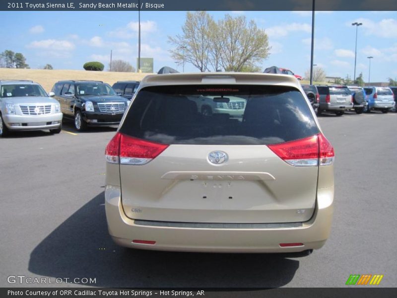 Sandy Beach Metallic / Bisque 2011 Toyota Sienna LE