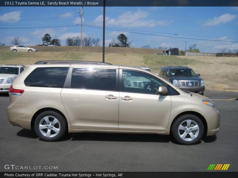 Sandy Beach Metallic / Bisque 2011 Toyota Sienna LE