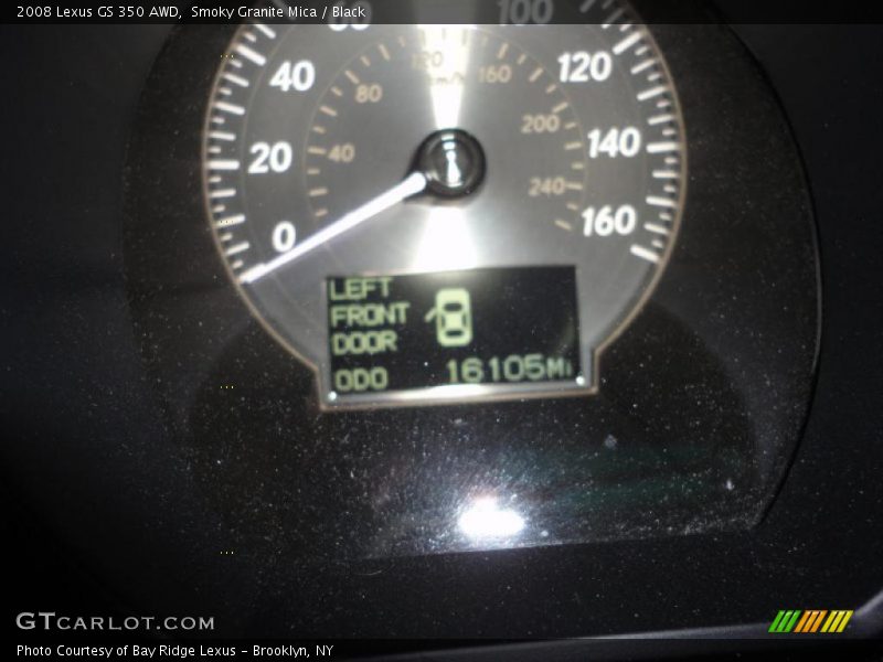 Smoky Granite Mica / Black 2008 Lexus GS 350 AWD