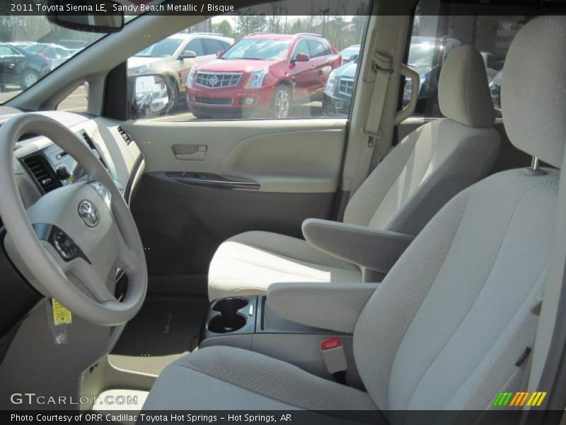  2011 Sienna LE Bisque Interior