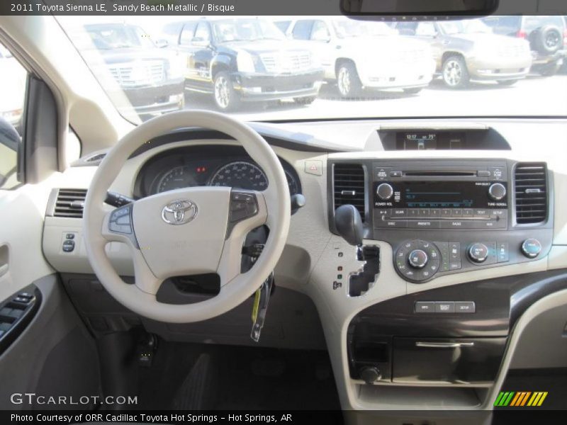 Dashboard of 2011 Sienna LE