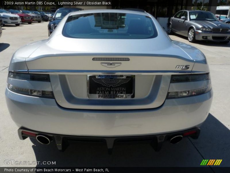 Lightning Silver / Obsidian Black 2009 Aston Martin DBS Coupe