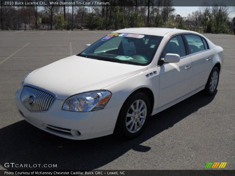 White Diamond Tri-Coat / Titanium 2010 Buick Lucerne CXL