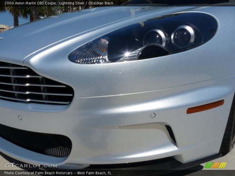 Lightning Silver / Obsidian Black 2009 Aston Martin DBS Coupe