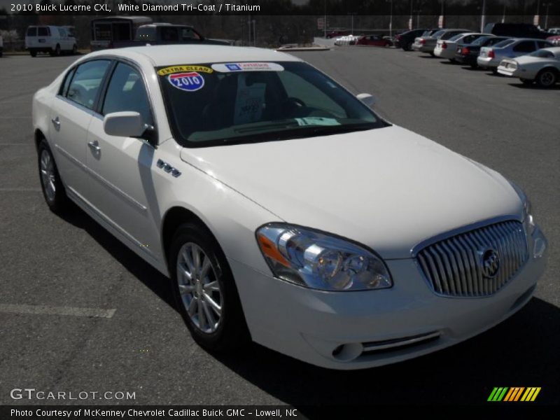 White Diamond Tri-Coat / Titanium 2010 Buick Lucerne CXL