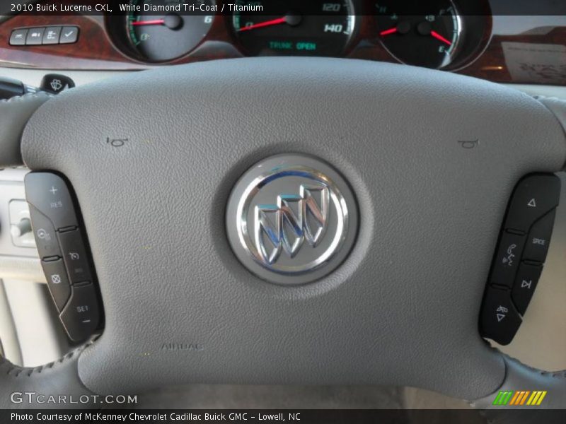 White Diamond Tri-Coat / Titanium 2010 Buick Lucerne CXL