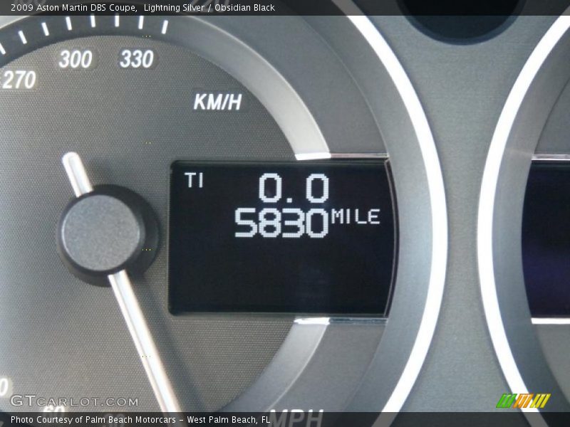 Lightning Silver / Obsidian Black 2009 Aston Martin DBS Coupe