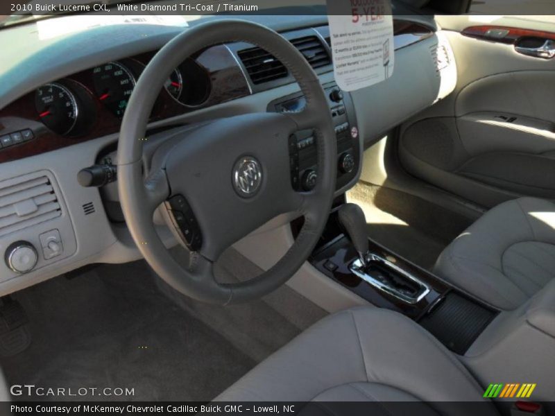 White Diamond Tri-Coat / Titanium 2010 Buick Lucerne CXL