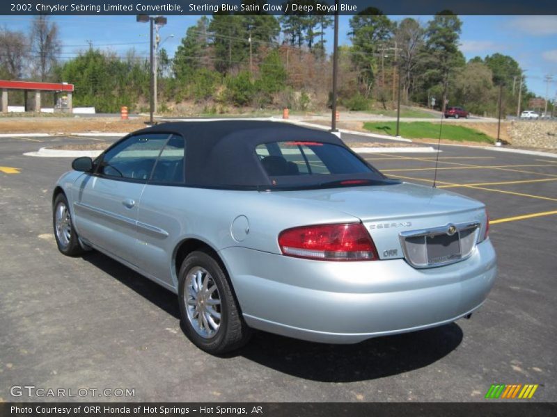  2002 Sebring Limited Convertible Sterling Blue Satin Glow