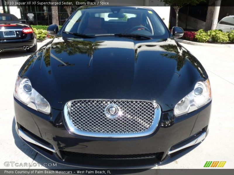 Ebony Black / Spice 2010 Jaguar XF XF Supercharged Sedan